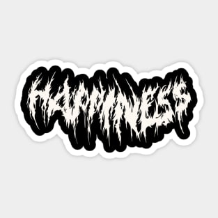 Metal Happiness Sticker